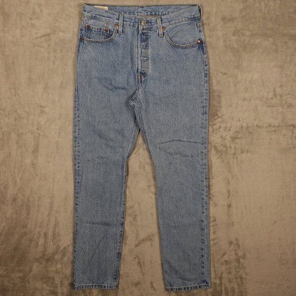 Levi’s Jeans Premium 501 Original Fit Button-Fly  – Women's W29 L32 Light Wash - Picture 1 of 15